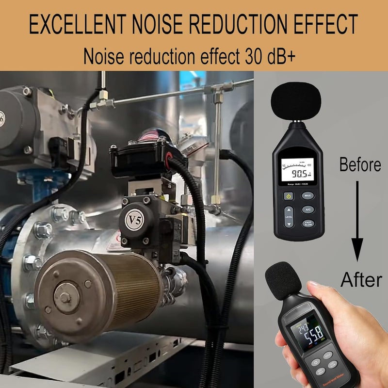 Bounetim كتمة ضاغط الهواء M05 XY-05 1/2" NPT ذكر، كاتم صوت لتنفيس الهواء لمعدات وأنظمة الهواء المضغوط، غرفة واحدة 145 PSI - Image 4